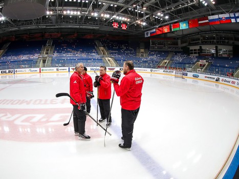 Раскатка «Авангарда» перед матчем с «Торпедо»