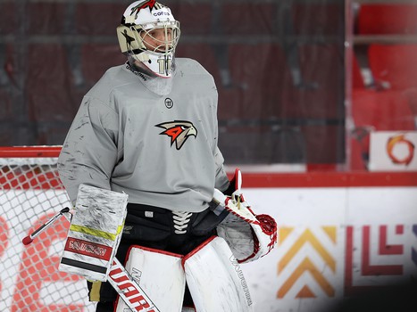 Раскатка «Авангарда» перед матчем в Екатеринбурге