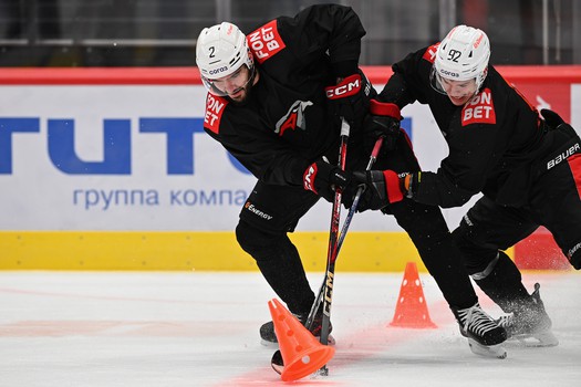 Тренировка «Авангарда» в Омске