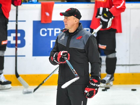 Раскатка "Авангарда" перед матчем с "Адмиралом"