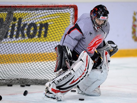 Раскатка "Авангарда" перед матчем со "Спартаком" 16.01.2014