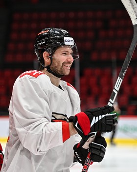 Раскатка «Авангарда» перед матчем с минским «Динамо»