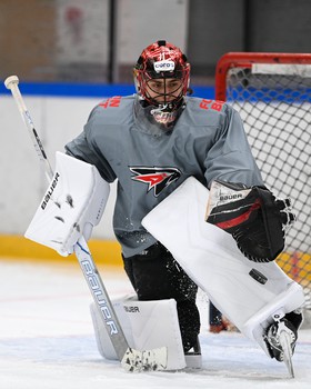 Тренировка «Авангарда» в Хоккейной Академии