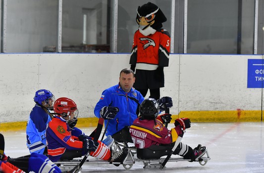 Турнир по следж-хоккею в Омске, день 2