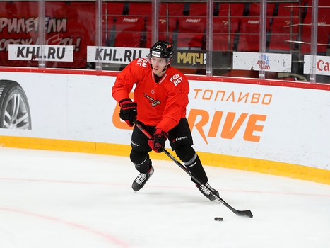 Раскатка «Авангарда» перед матчем с «Автомобилистом»