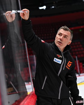 Раскатка «Авангарда» перед матчем с «Локомотивом»