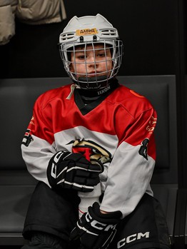 Тренировка воспитанников Хоккейной Академии «Авангард» 2019 года рождения на G-Drive Арене