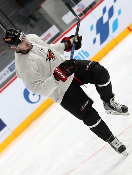 Раскатка «Авангарда» перед матчем с «Барысом»