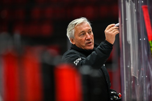 Тренировка «Авангарда» перед матчем со «Спартаком»