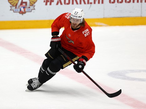 Тренировка «Авангарда» перед матчем в Новосибирске