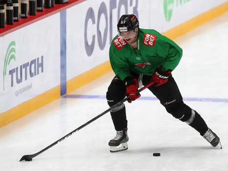 Раскатка «Авангарда» перед матчем с «Витязем»