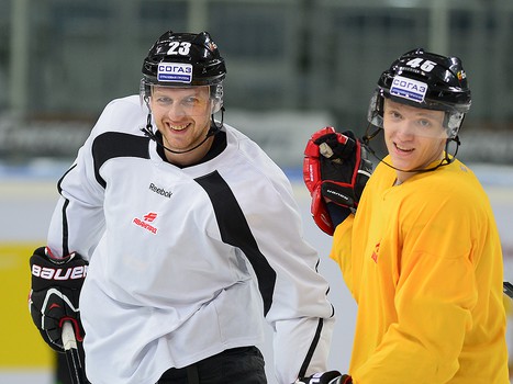 Раскатка "Авангарда" перед матчем с "Ак Барсом" 14 октября 2013