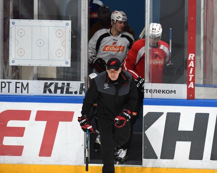 Раскатка "Авангарда" перед выездным матчем со "Спартаком"