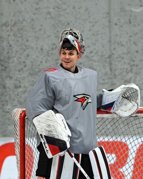 Раскатка «Авангарда» перед матчем в Челябинске