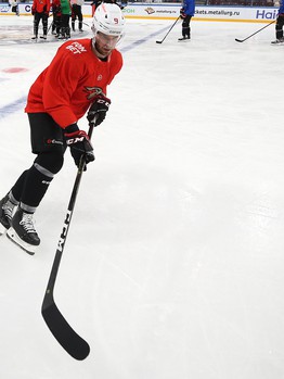 Тренировка «Авангарда» перед четвёртым матчем серии с «Металлургом»