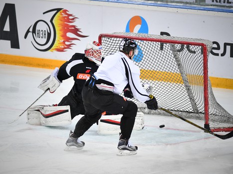 Раскатка "Авангарда" перед первым матчем в 2017 году