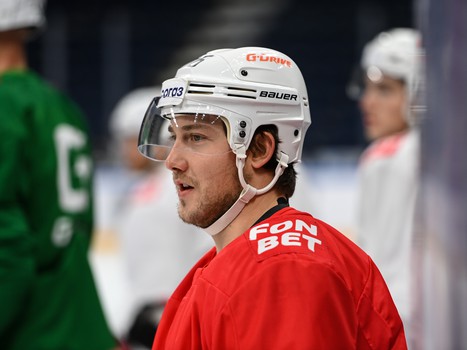 Раскатка «Авангарда» перед выездным матчем с московским «Динамо»