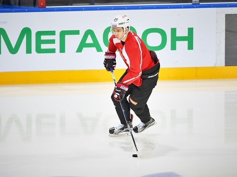 Раскатка "Авангарда" перед выездным матчем с "Локомотивом"