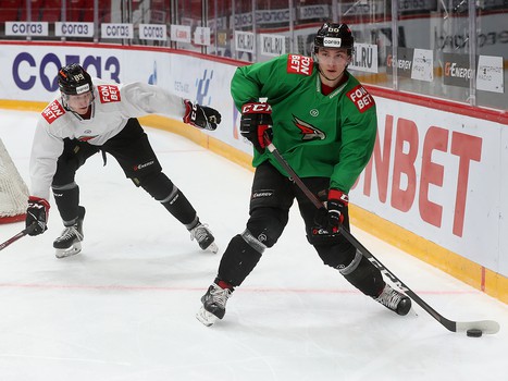 Раскатка «Авангарда» перед матчем с «Йокеритом»