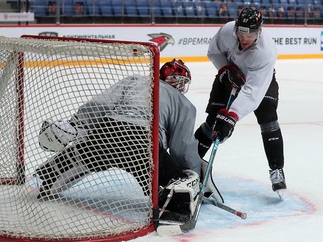Раскатка «Авангарда» перед матчем с «Амуром»