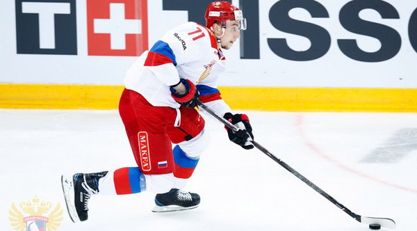Антон Бурдасов - в составе сборной России на Чешские хоккейные игры