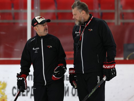 Тренировка «Авангарда» перед матчем в Екатеринбурге