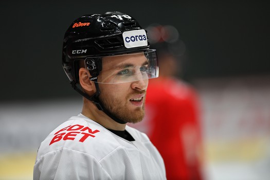 Раскатка «Авангарда» перед матчем с минским «Динамо»