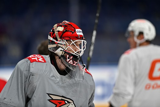 Раскатка «Авангарда» перед матчем в Ярославле