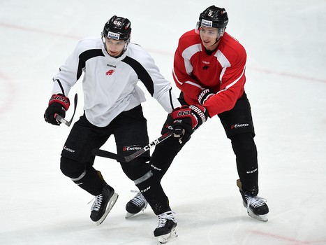 Раскатка "Авангарда" перед матчем с "Ак Барсом"