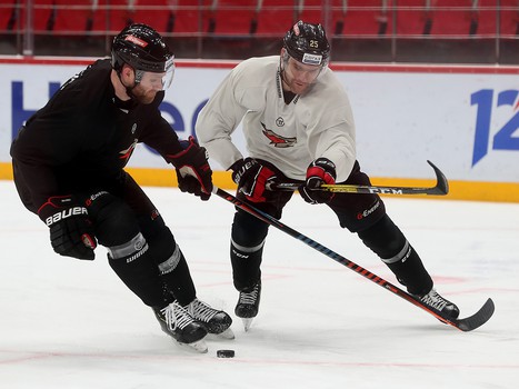 Раскатка «Авангарда» перед матчем с «Адмиралом»