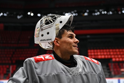 Тренировка «Авангарда» перед матчем с «Адмиралом»