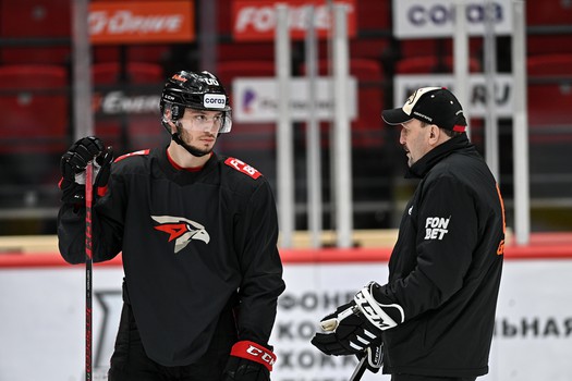 Раскатка «Авангарда» перед матчем с «Барысом»