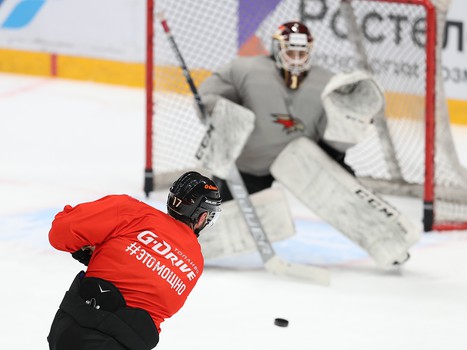 Раскатка «Авангарда» перед пятым матчем серии с «Автомобилистом»