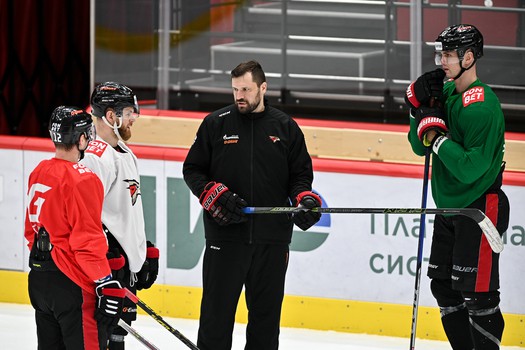 Раскатка «Авангарда» перед матчем с ЦСКА