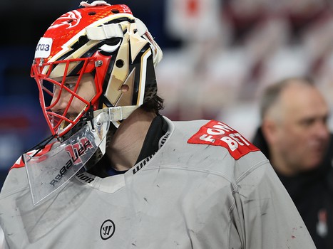 Тренировка «Авангарда» перед пятым матчем серии в Магнитогорске