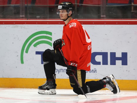 Тренировка «Авангарда» перед матчем с «Нефтехимиком»