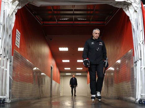 Тренировка «Авангарда» перед матчем в Екатеринбурге