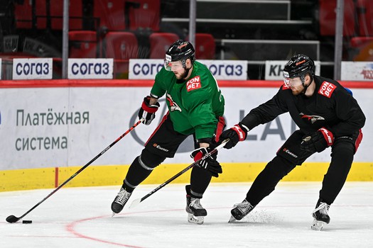 Раскатка «Авангарда» перед матчем с «Локомотивом»