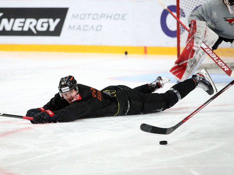 Раскатка «Авангарда» перед матчем с «Нефтехимиком»