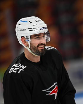 Раскатка «Авангарда» перед матчем в Магнитогорске