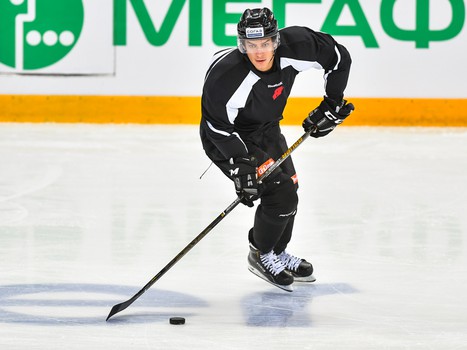 Раскатка "Авангарда" перед первым матчем сезона с рижским "Динамо"