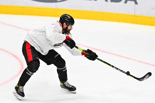 Тренировка «Авангарда» перед матчем с «Витязем»