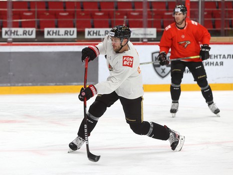 Раскатка «Авангарда» перед матчем с рижским «Динамо»