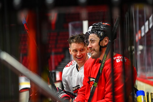 Тренировка «Авангарда» перед матчем с «Адмиралом»