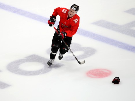 Раскатка «Авангарда» перед матчем с «Металлургом»