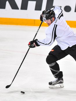 Раскатка "Авангарда" перед матчем с "Салаватом Юлаевым"