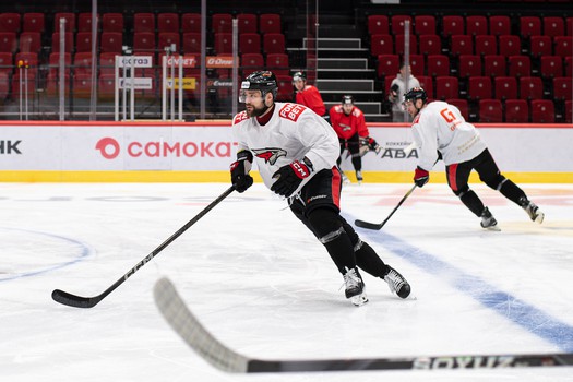 Раскатка «Авангарда» перед матчем с «Витязем»