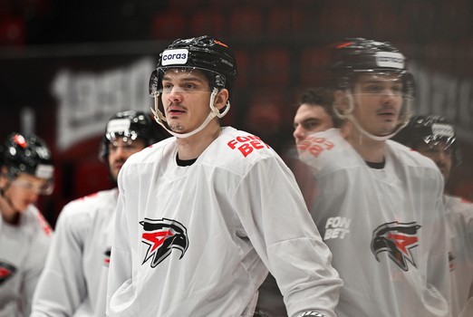 Раскатка «Авангарда» перед матчем с «Автомобилистом»