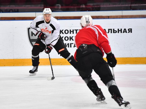 Раскатка "Авангарда" перед выездным матчем с "Металлургом" Нк