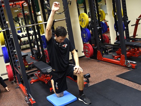 Раскатка "Авангарда" перед матчем с "Ак Барсом"